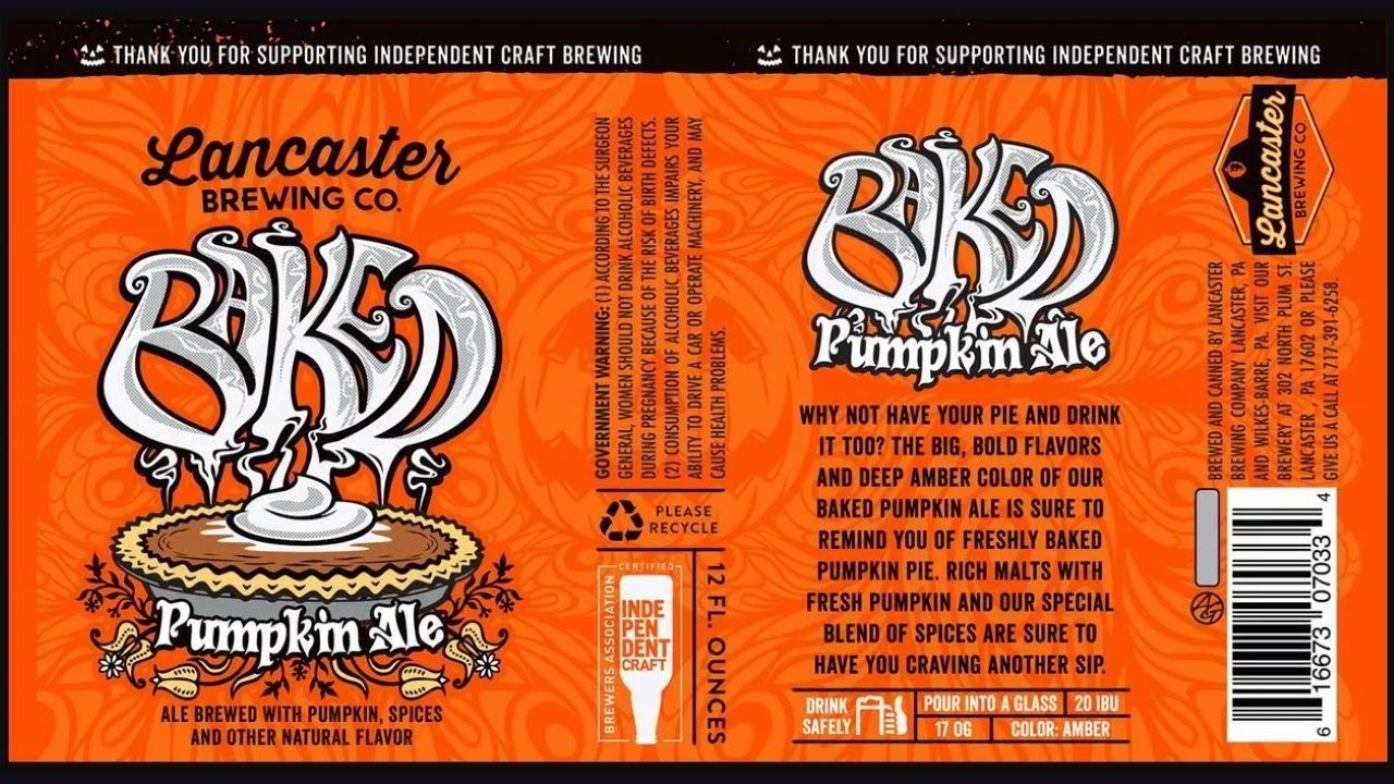 Baked Pumpkin Ale (2022) Lancaster Brewing Company Beer Review (Live) 1453 YouTube