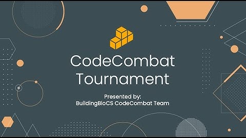 CodeCombat Tournament - Stream Playback | BuildingBloCS 2021