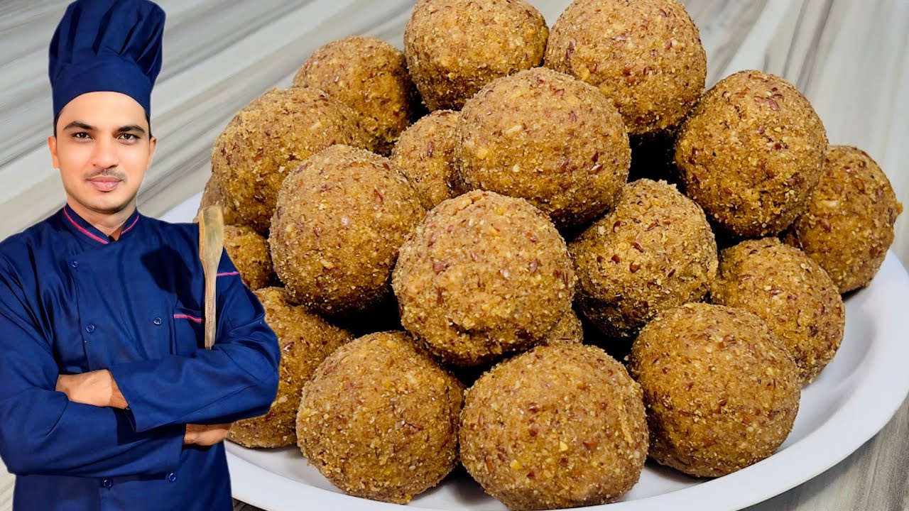 Alsi Pinni Recipe|Alsi Ke ladoo Recipe By Chef M Afzal|Flax Seeds Laddoo |