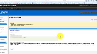 MERUBAH DATA POSISI SKPD,  DI MASTER BKD PEMPROV JATIM.