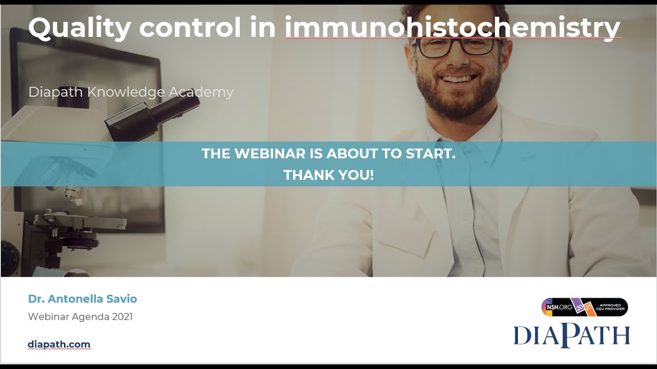 Diapath - webinar - Quality control in immunohistochemistry