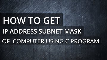 C Programming Exercise -  Program to Get IP Address, Subnet Mask, Default Gateway