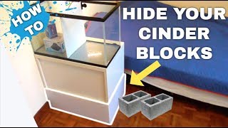 How to cover your cinder block stand now! I wanted to make this video so that I could show you all how I covered my cinderblock 