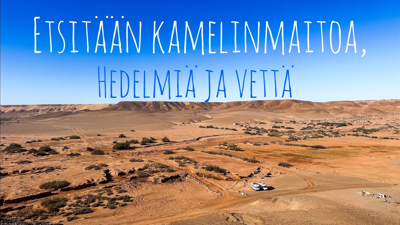 Etsitään kamelinmaitoa, hedelmiä ja vettä! Löydettiin aavikkoparkki!Maisemat vaihtuu vauhdilla!🇲🇦