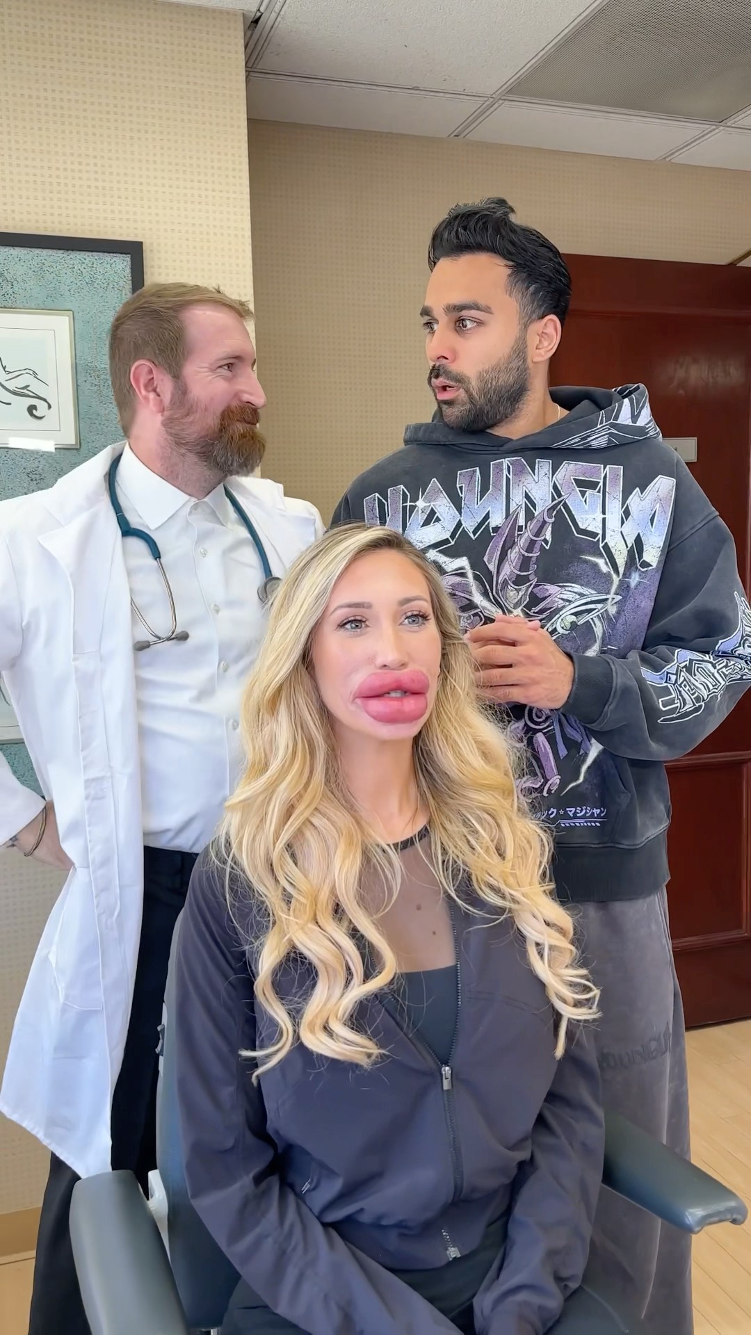 When she gets her lips done