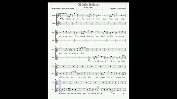 Oh, Miss Believer - Violin Duet - Twenty One Pilots WITH SHEET MUSIC