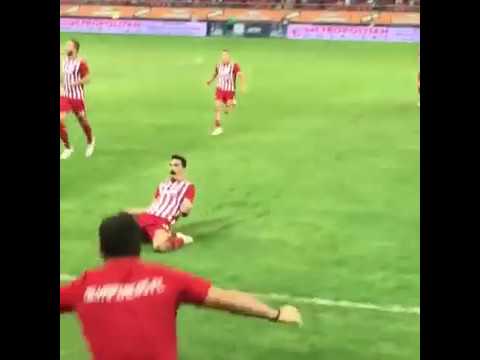 Ολυμπιακός - Λεβαδειακός 1-0. Το γκολ του Λαζάρου Χριστόδουλοπουλου από την εξέδρα