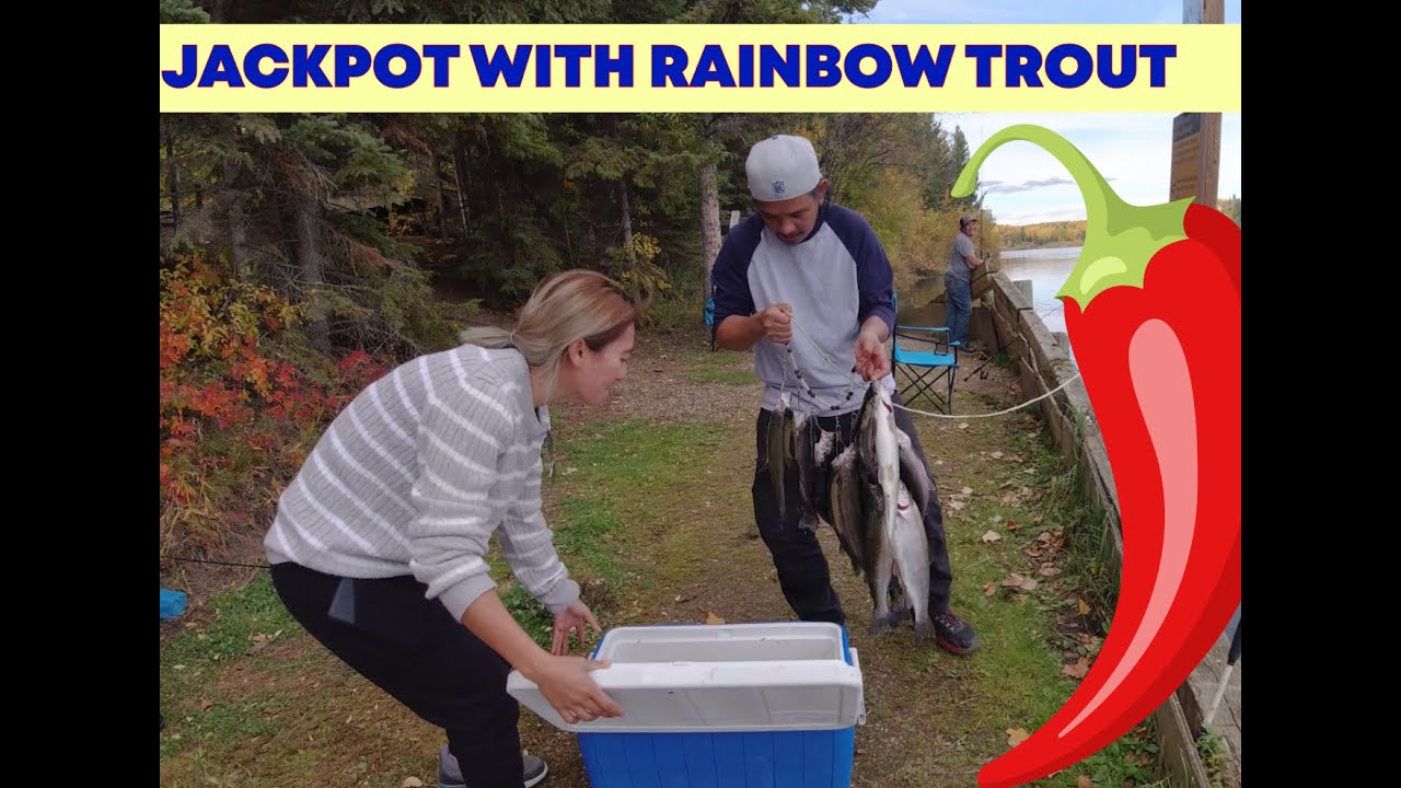 RAINBOW TROUT FISHING AT FIGURE EIGHT LAKE