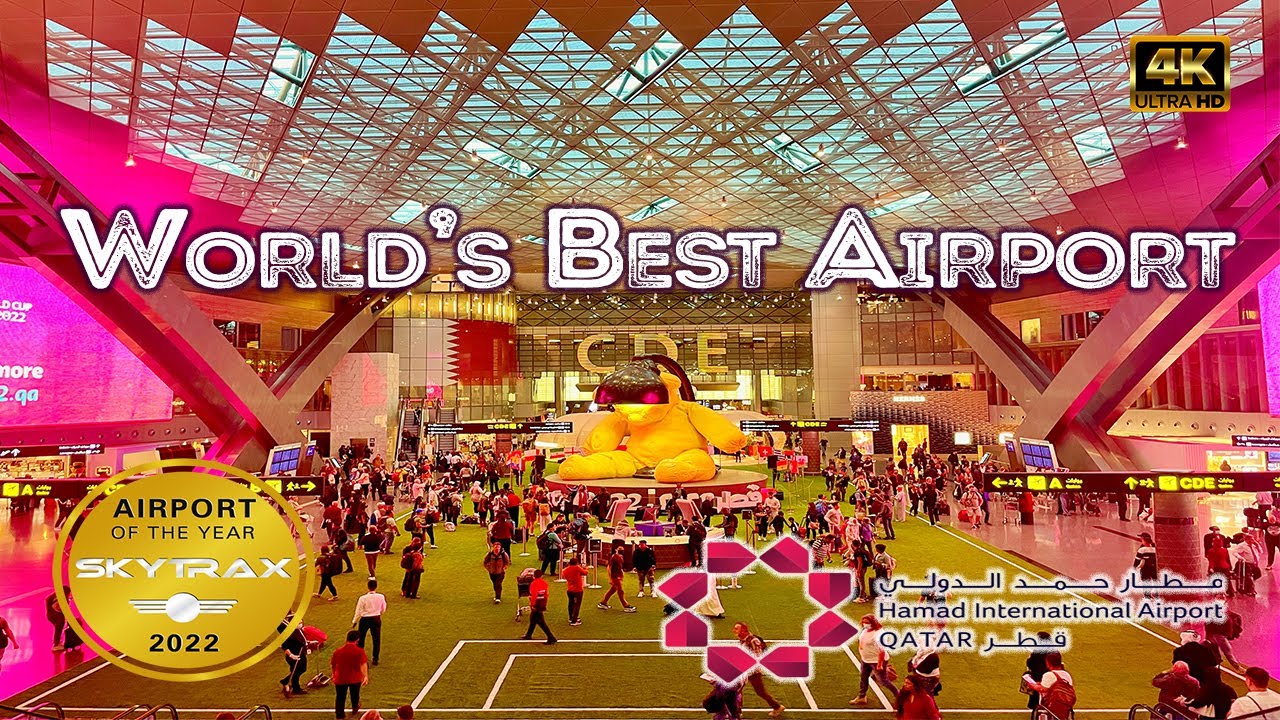 [4K] WALK TOUR World's Best Airport 2022 HAMAD International Airport