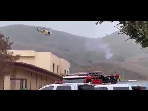 REAL VIDEO OF KOBE BRYANT HELICOPTER CRASH SITE!!