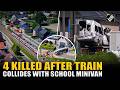 Two teens and two adults die after Train hits school minivan in Belgium
