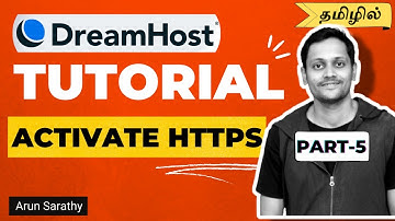DreamHost Tutorial - Enable HTTPS for your Domains (Tamil) - Part 5