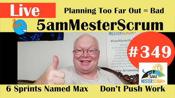 5amMesterScrum LIVE Show #349 Planning too far ahead w/ Scrum Master & Agile Coach Greg Mester