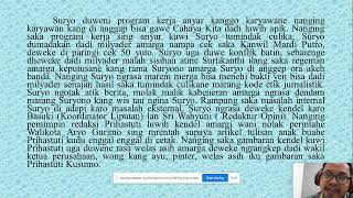 Sinopsis Novel Bahasa Jawa 'Sang Pangeran Pati'