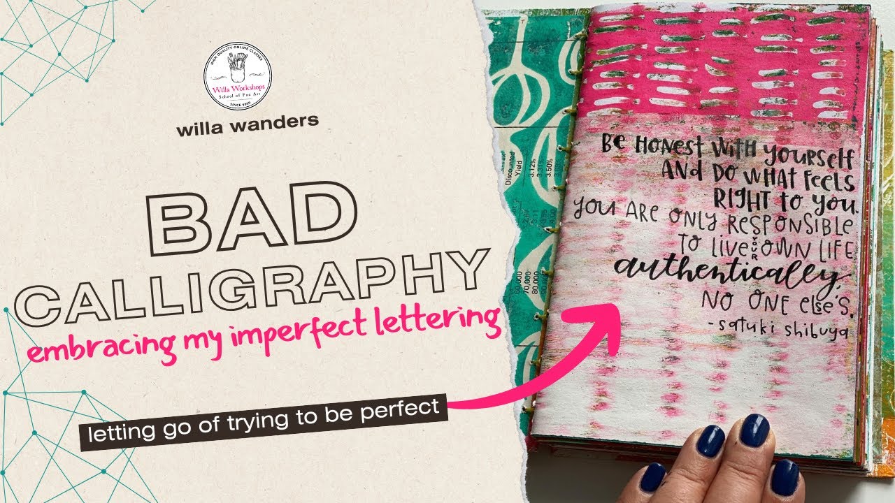 Bading Lettering What's Holding You Back from Adding Hand Lettering to Your Art Journal ...