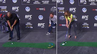UFC 261 Weigh-in Show Putting Competition
