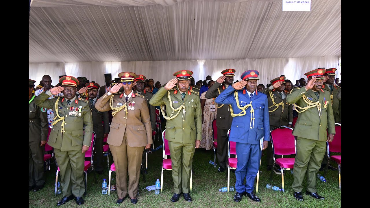 President Museveni Officiating at the 3rd Graduation Ceremony of National Defence College in Jinja