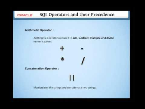 4 5 SQL operators and their precedence - YouTube