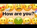 Kids learn | how are you? | symbol | feelings | colours | moods | words | abcd | ABCD | good, bad |