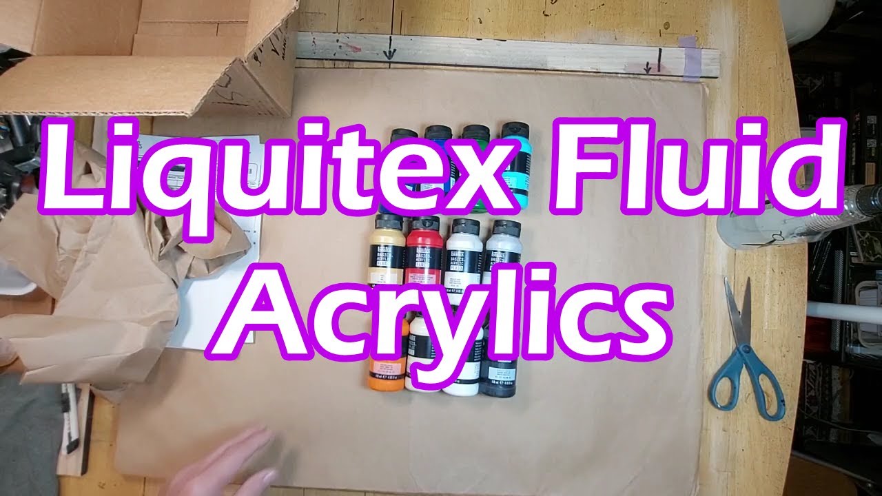 Liquitex Fluid acrylics unboxing! YouTube