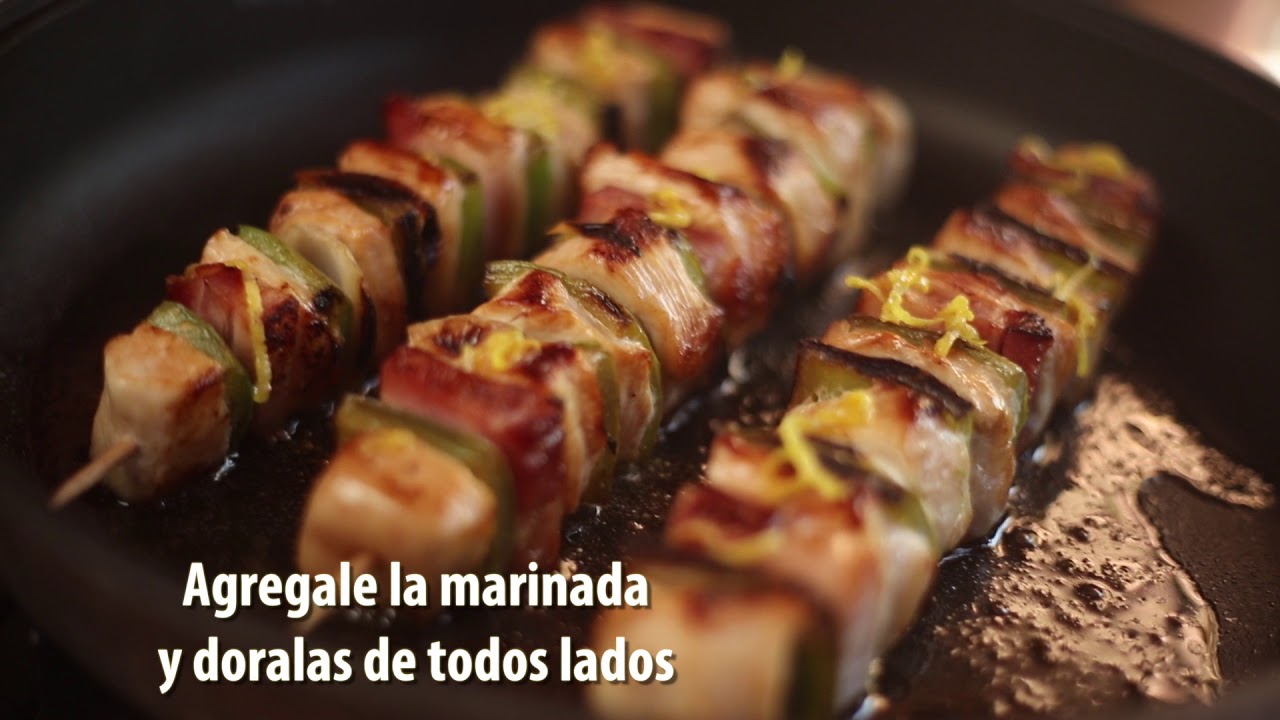 Brochettes pollo inka