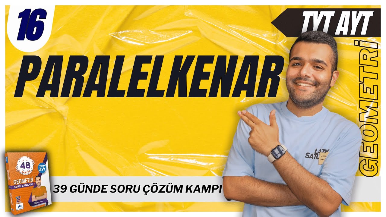 📐Paralelkenar Soru Çözümü 🔥39 Günde TYT-AYT Geometri Kampı | 16.Gün - Merkeze Teğet