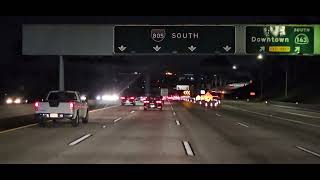 7/16/25 completed closure.  Closed lanes 3-5 on sb805 from Balboa to Mesa College.