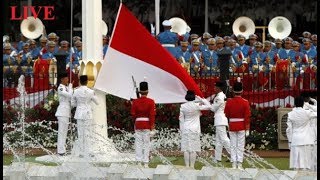 LIVE ISTANA NEGARA  Upacara Pengibaran Bendera Merah Putih  Proklamasi 17 Agustus 2017