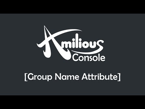 Amilious Console - Group Name Attribute