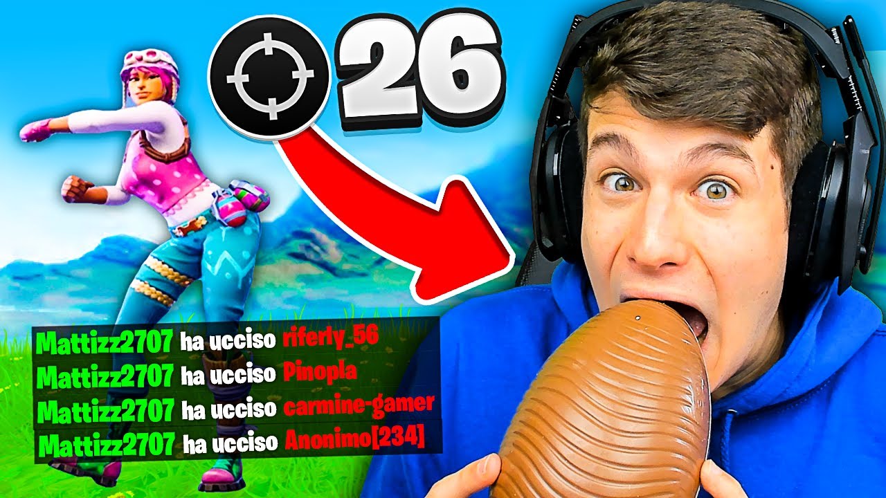OGNI KILL MANGIO UN UOVO DI PASQUA!🍫 Fortnite ITA