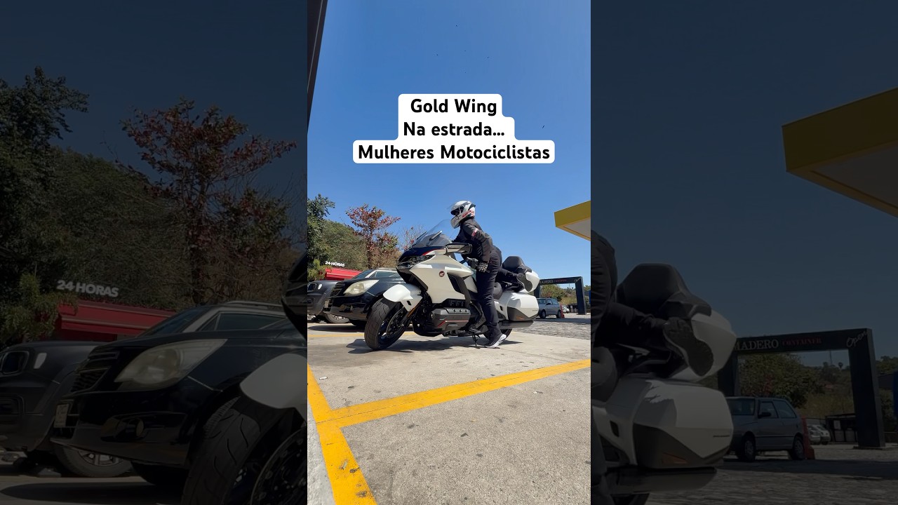 Honda GOLD Wing na estrada , mulheres motociclistas 