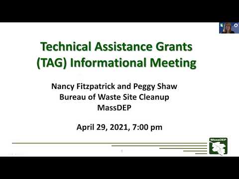 MassDEP Waste Site Cleanup Technical Assistance Grants Informational Meeting