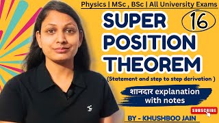 Superposition theorem | lect.-16 | #electronic #physics #bsc #engineering