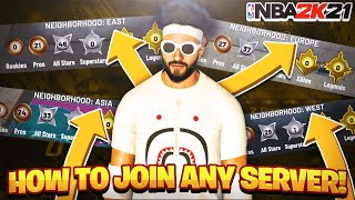 HOW TO JOIN ANY DIFFERENT SERVER ON NBA 2K21 (ASIA, EUROPE, EAST, WEST) PLAY ON *SECRET* SERVERS!