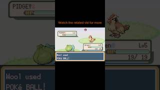 My First Encounter in Pokémon FireRed #pokemon #gaming #pokemonfirered #pidgey #subscribe #shorts