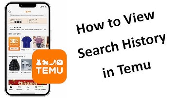 How to View Search History in Temu App?