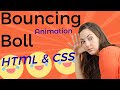 Bouncing Ball Animation in HTML & CSS | Step-by-Step Tutorial for Beginners