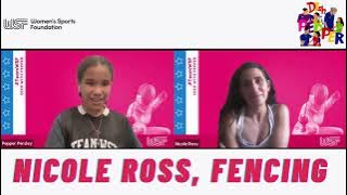 #TeamWSF   Dish with Pepper: Nicole Ross, Tokyo 2020 Fencer