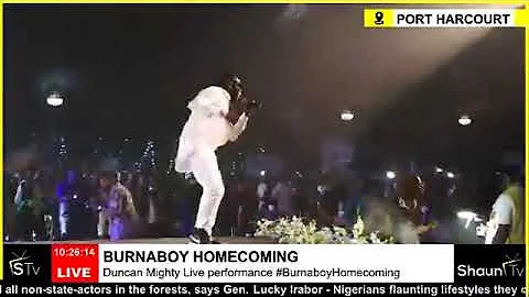 Duncan Mighty Live performance #BurnaboyHomecoming