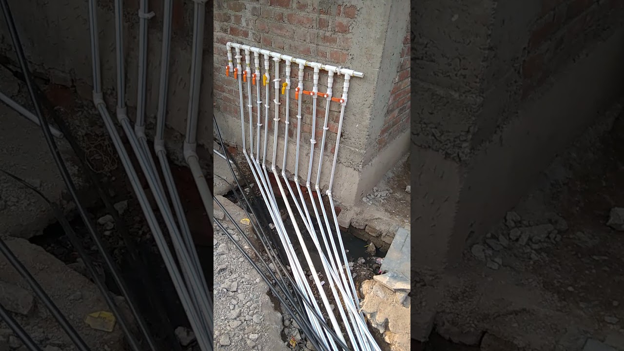 Boring pipe line connection