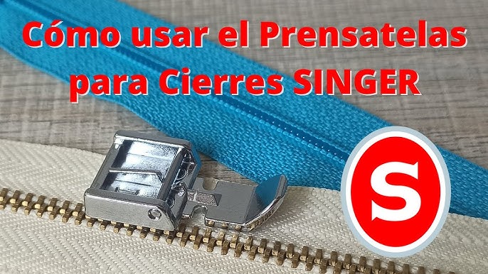 SINGER  Prensatelas para accesorios de corte lateral, recorta y dobla  bordes simultáneamente, zig-zag o sobrepuntada, costura fácil