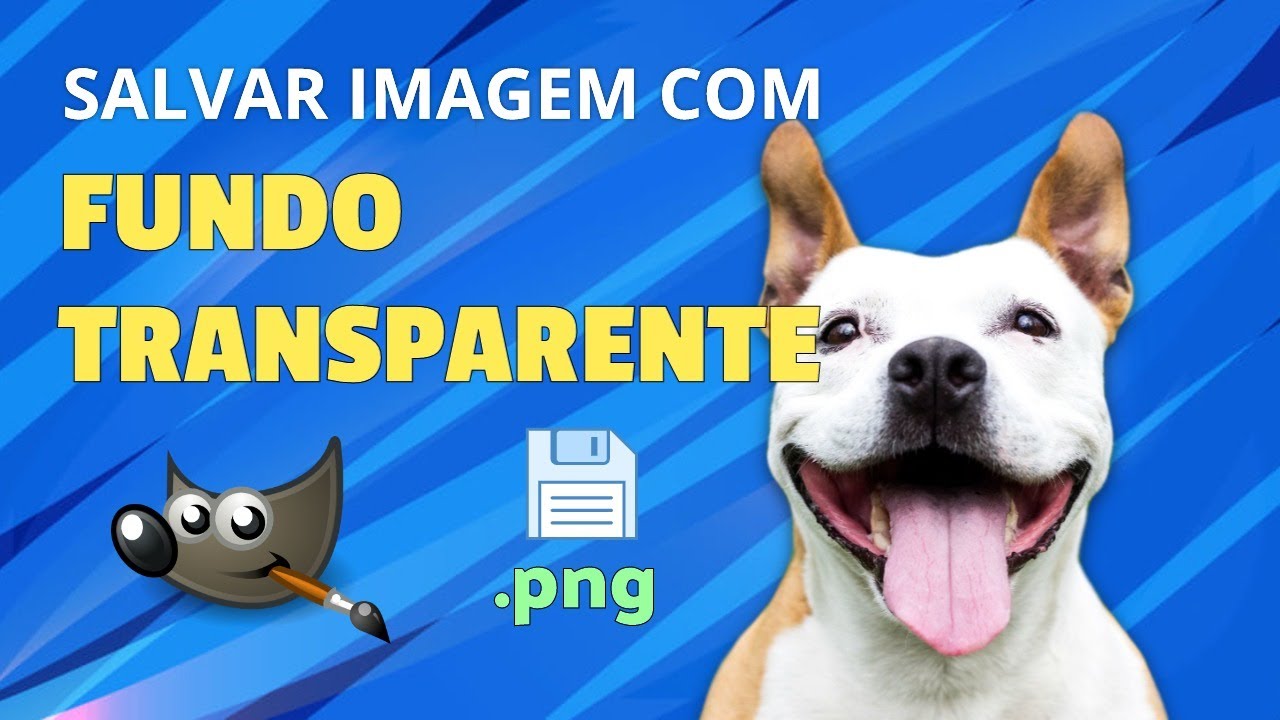 Salvar Imagem em PNG com FUNDO TRANSPARENTE | GIMP TUTORIAL