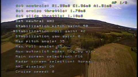 Bixler FPV - RVOSD5 maiden