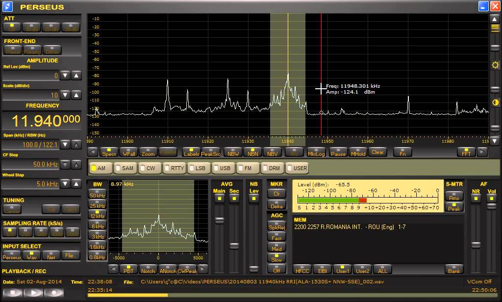 11940kHz Radio Romania International. DX Reception Report