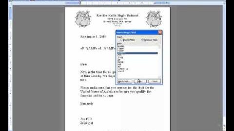 How To Mail Merge in Office 2003