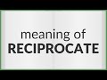 Reciprocate | meaning of Reciprocate