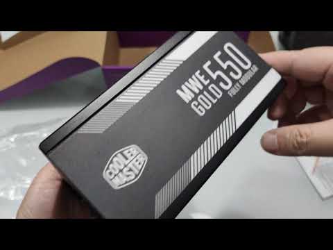 COOLER MASTER MWE 550W FULLY MODULAR POWER SUPPLY unboxing