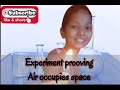 Air occupies space || Explanation with experiment || Sakshara shastry ||
