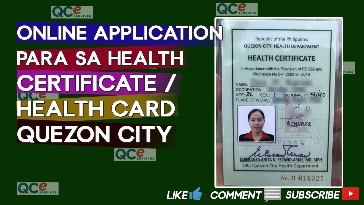 Online na lahat! Paano Kumuha ng Health Card / Certificate sa Quezon