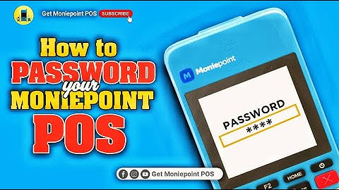 How To Password Your Moniepoint POS